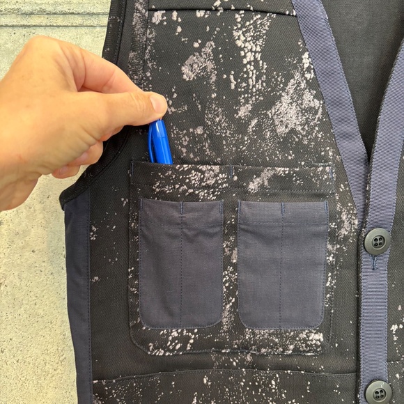 Wasted Collective Utility Vest Black Splatter Streetwear, Unisex XS, NWOT - Picture 11 of 15